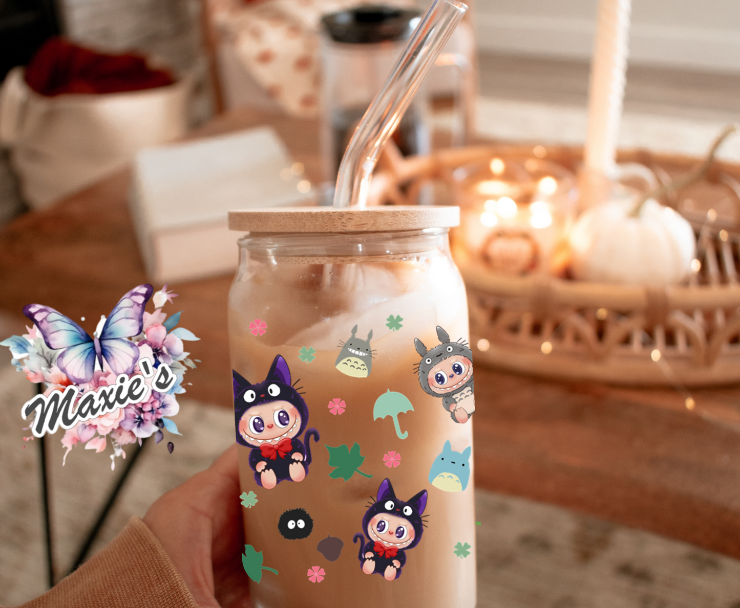 Totoro Labubu Theme 16oz. UVDTF Cup Wrap