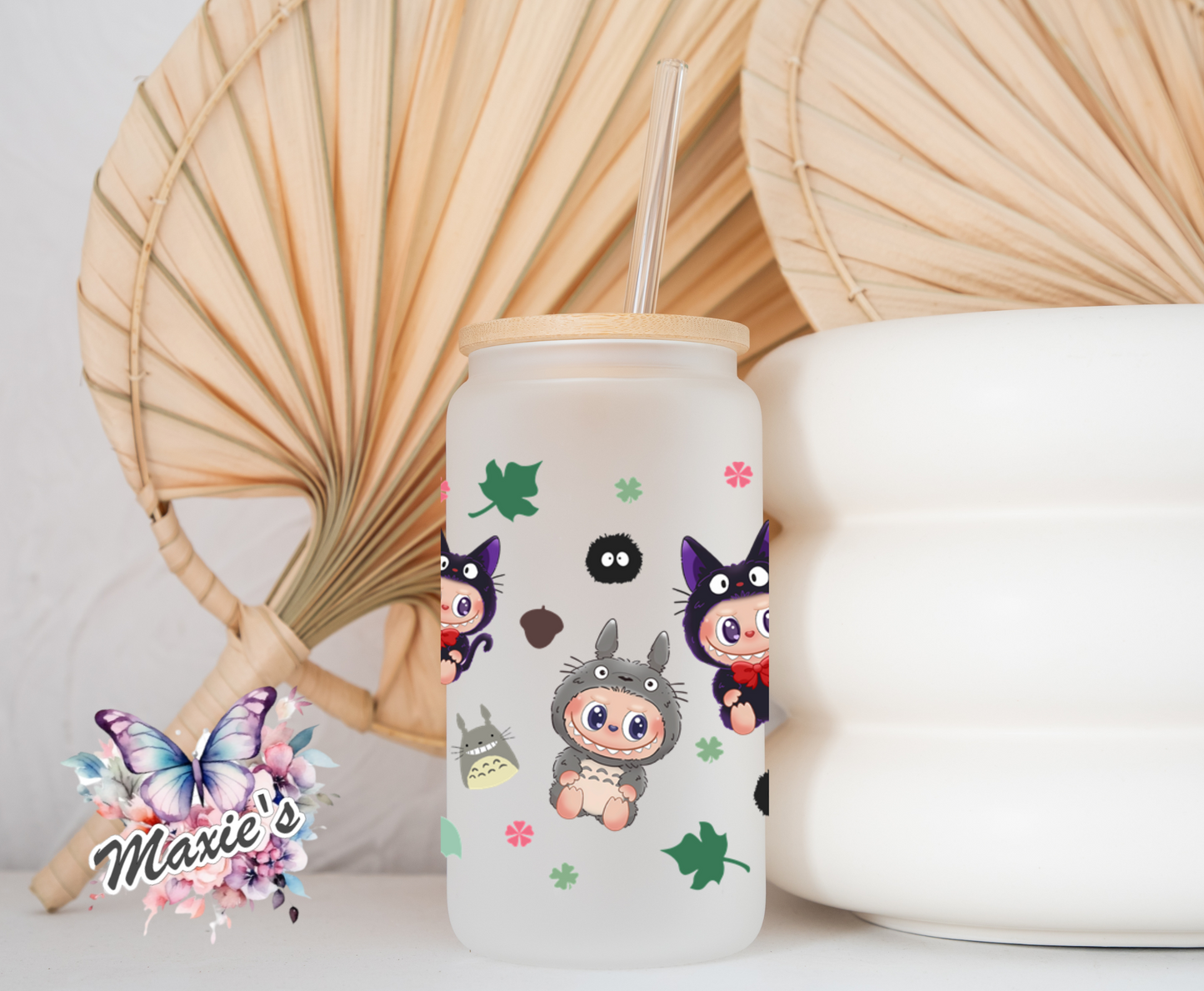 Totoro Labubu Theme 16oz. UVDTF Cup Wrap