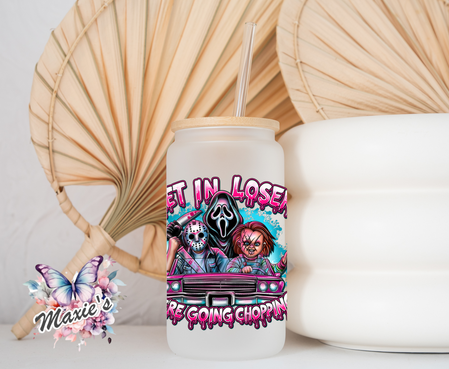 Get In Looser! Silly Horrific Graphic Design 16oz. UVDTF Cup Wrap