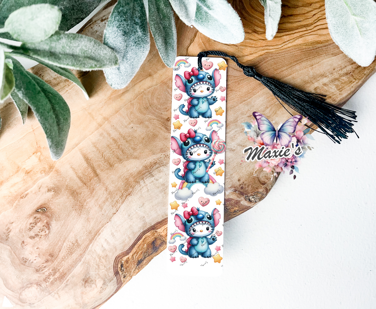 Stitch Dino Kitty & Rainbow Lollipop UVDTF Pen Wrap/Bookmark Decal