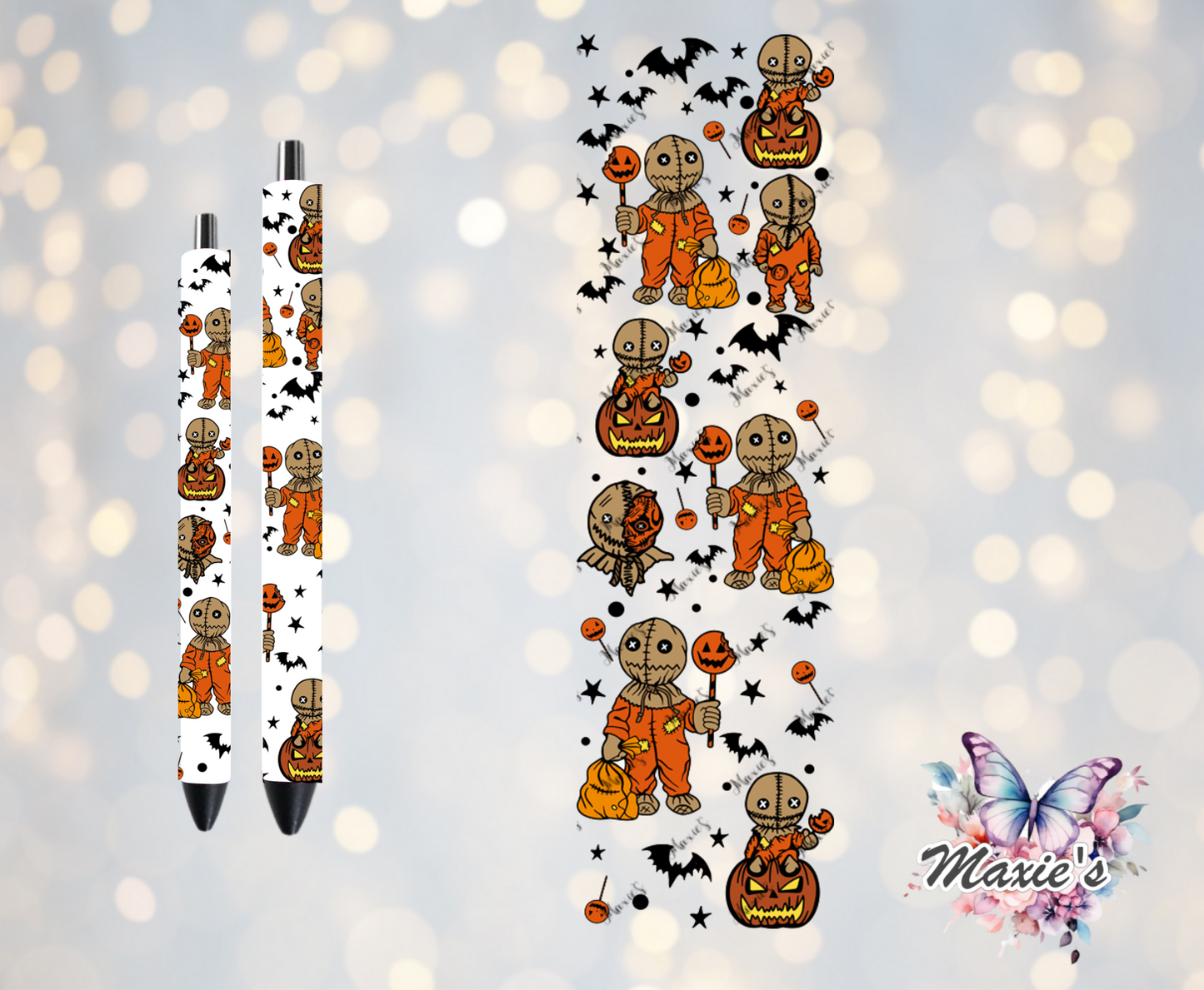 Scarecrow Sam Graphic Design UVDTF Pen Wrap / Bookmark Decal