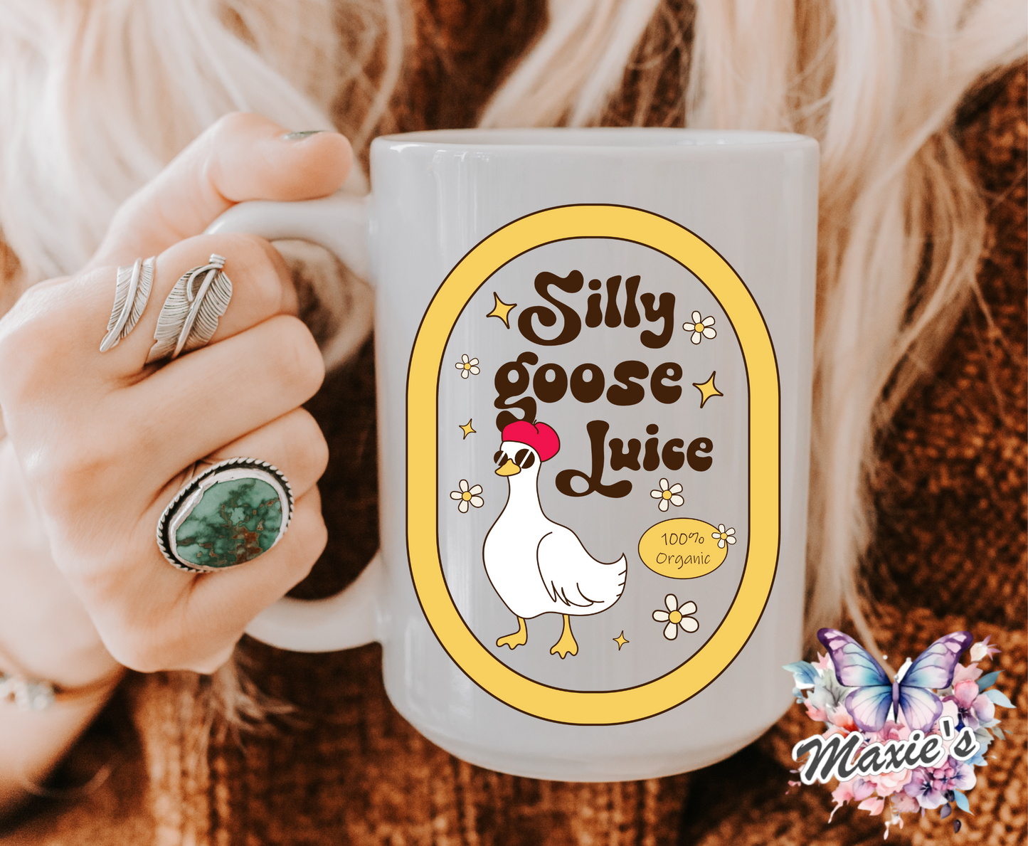 Silly Goose Juice Graphic Design UVDTF Decal