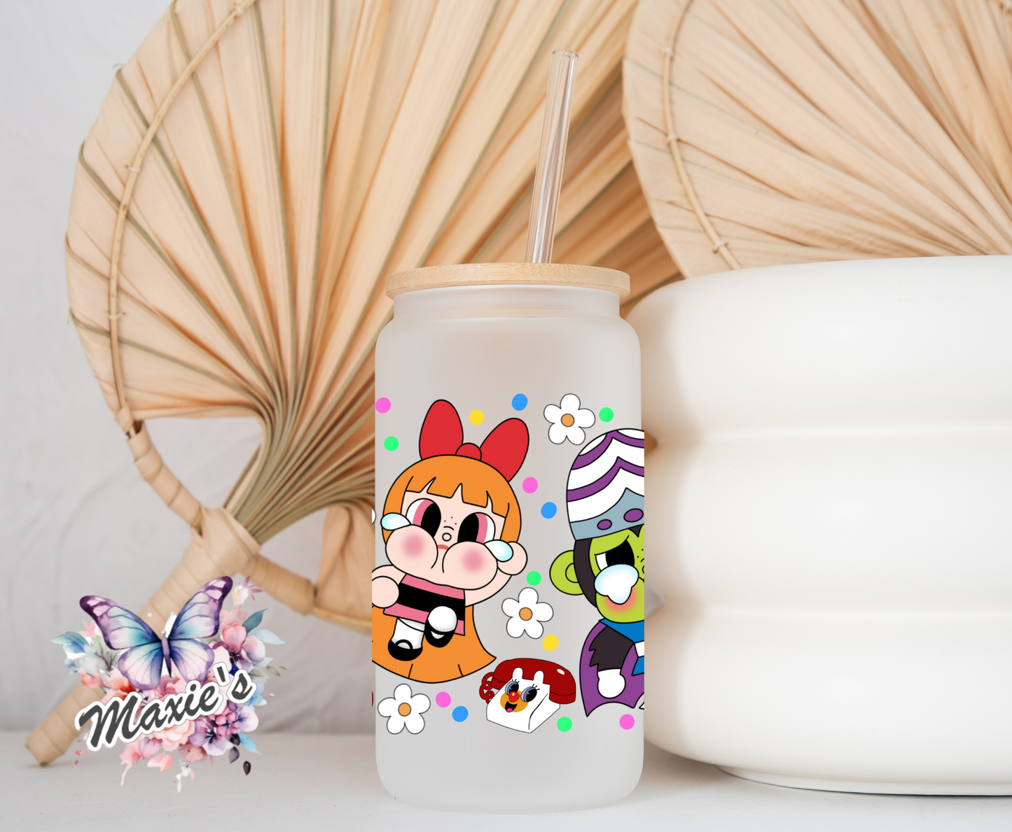 Power Puff Cry Babies Graphic Design 16oz. UVDTF Cup Wrap