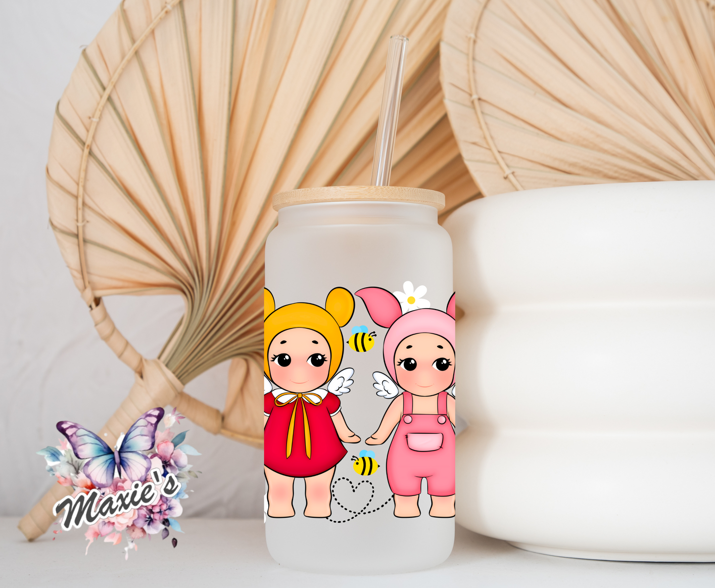 Winnie The Pooh & Friends Angel Babies Graphic Designe 16iz. UVDTF Cup Wrap