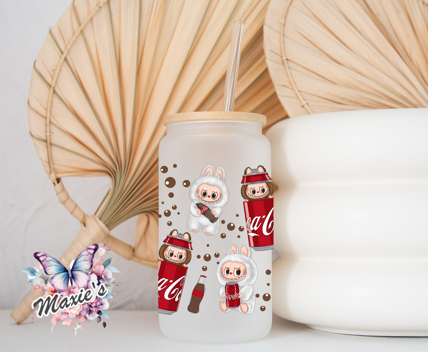 Coca-Cola Theme Labubu Graphic Design 16oz. UVDTF Cup Wrap