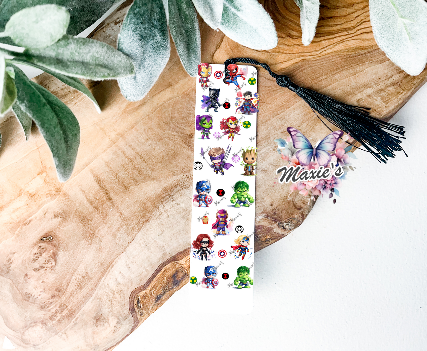 Super Heros Theme UVDTF Pen Wrap/Bookmark Decal