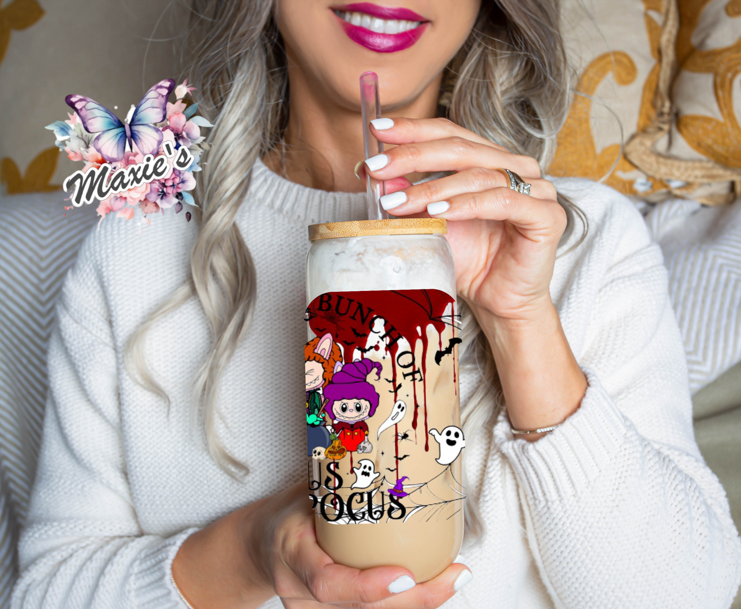 Hocus Pocus Labubu Graphic Design 16oz. UVDTF Cup Wrap