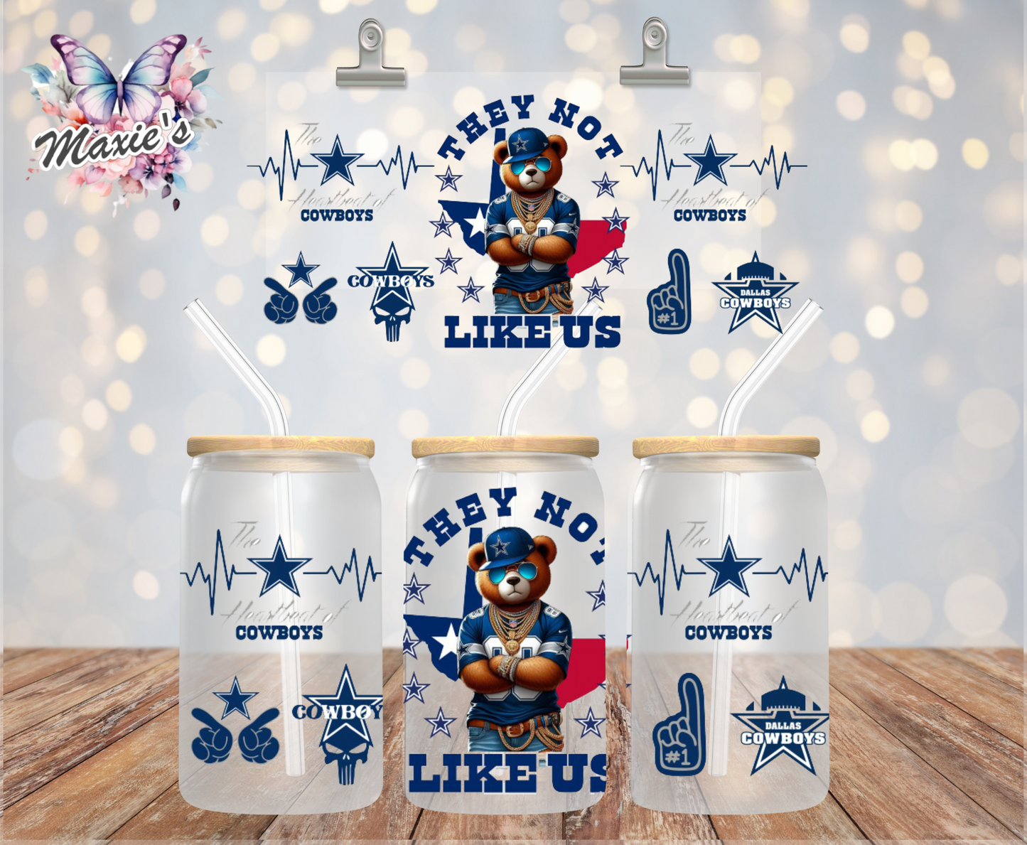 They Are Not Like Dallas Cowboys Graphic Design 16oz. UVDTF Cup Wrap