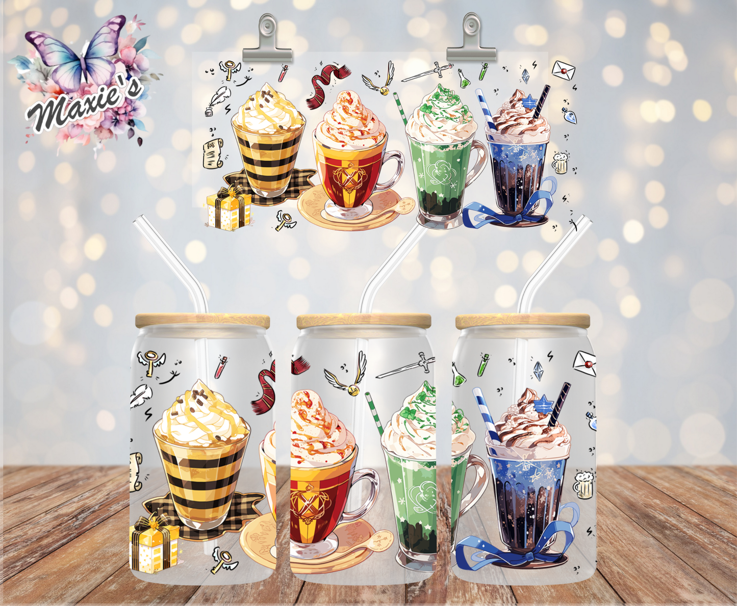 Hogwarts Coffee Collection GraphicDesign 16oz. UVDTF Cup Wrap