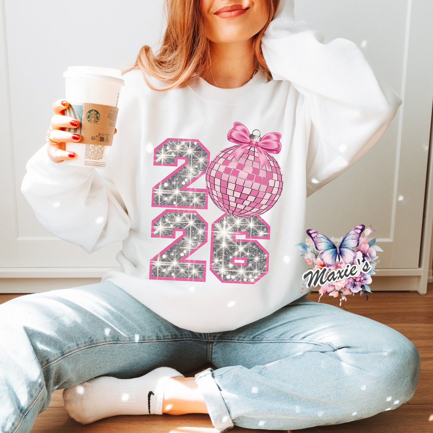 2026 Disco Ball Graphic Design DTF Transfer Print