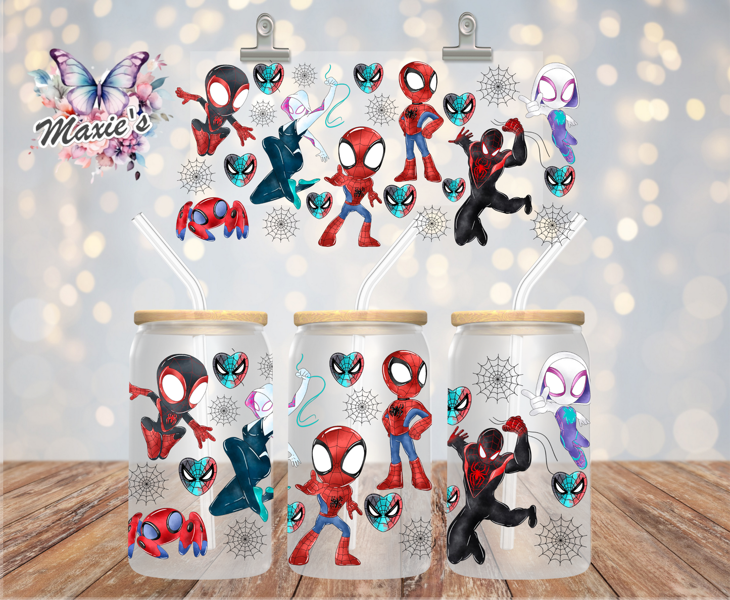 Spidey Universe Graphic Design 16oz. UVDTF Cup Wrap