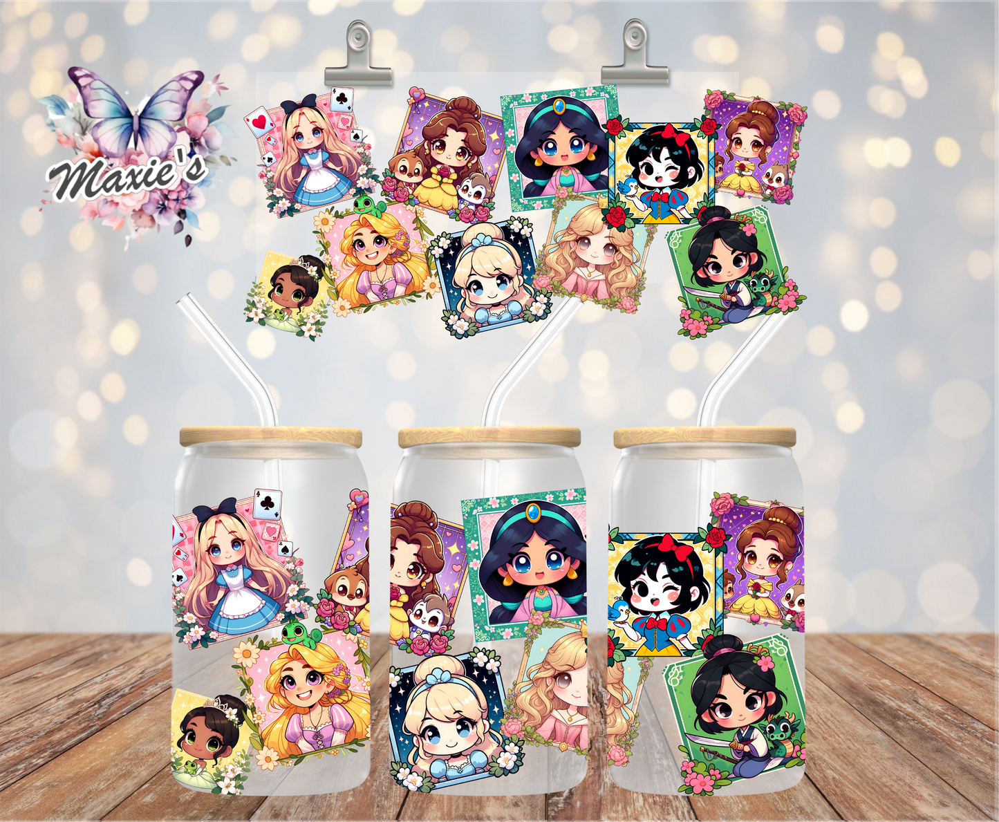 Princess Gallery Graphic Design 16oz. UVDTF Cup Wrap