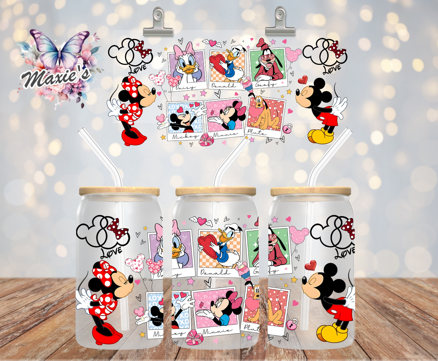 Magical Mouse Couple Romance Graphic Design 16oz. UVDTF Cup Wrap
