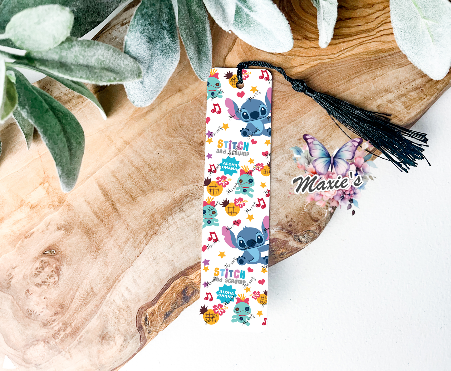 Aloha Stitch & Scrump Graphic Design UVDTF Pen Wrap/Bookmark Decal