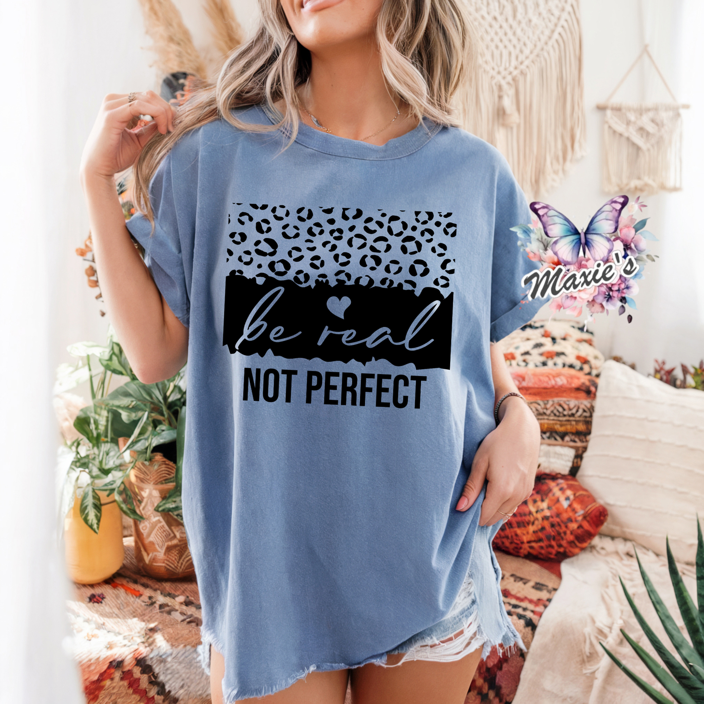 Be Real, Not Perfect Graphic Design DTF Transfer Print