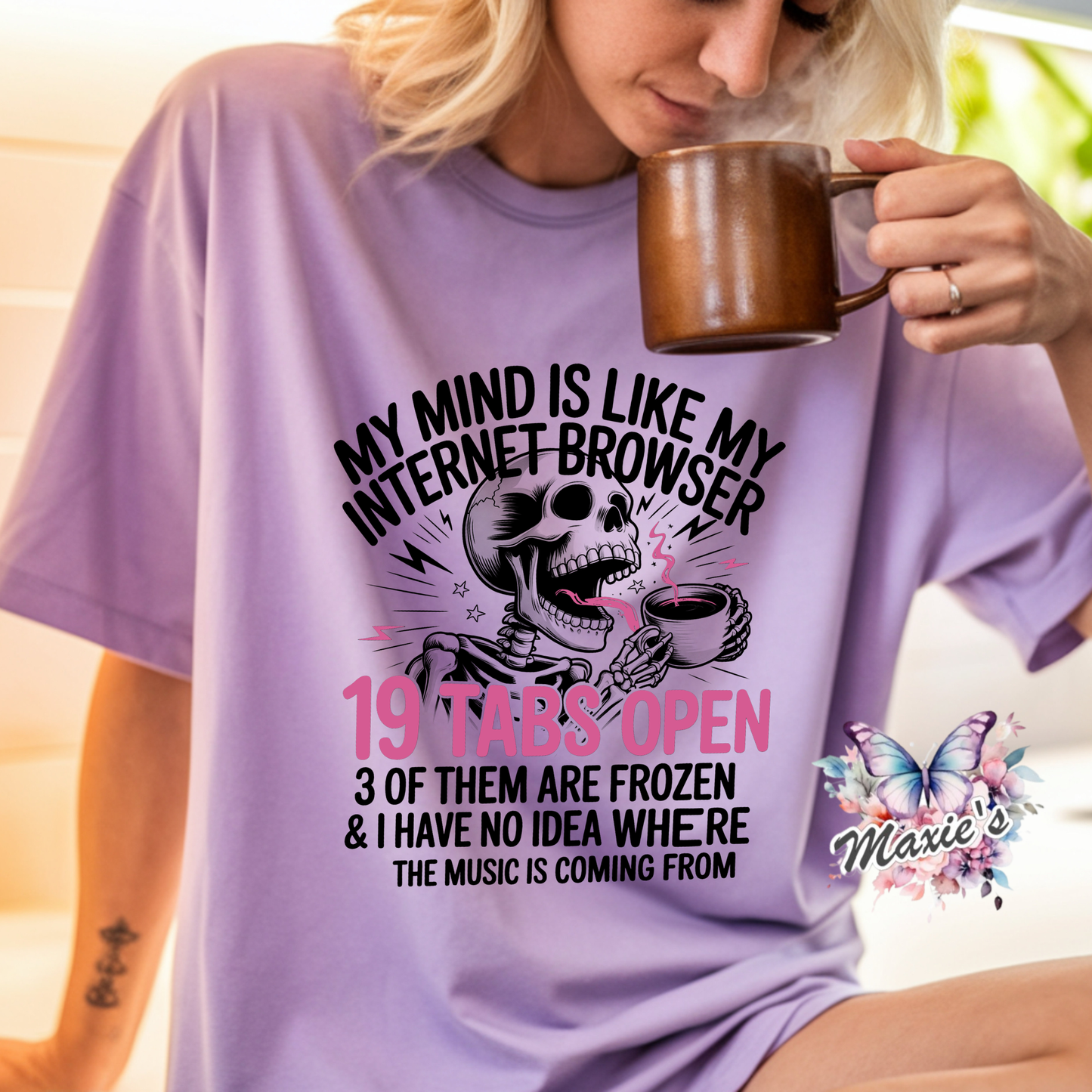 My Mind Is Like My Internet Funny Quote DTF Transfer Print