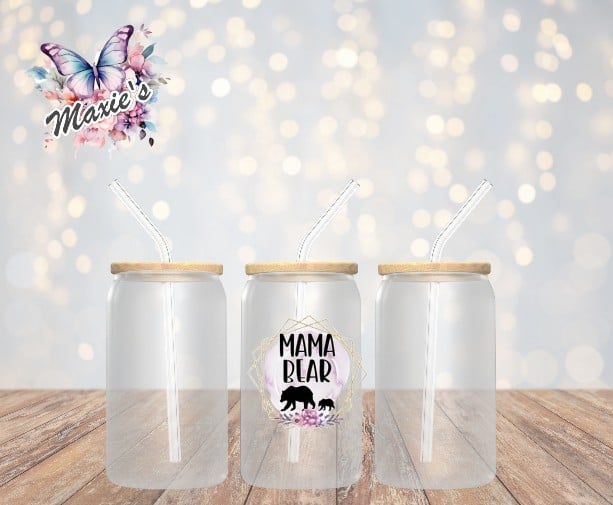 Mama Bear Graphic Design UVDTF Decal