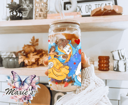 Dancing with Princess Belle Graphic 16oz. UVDTF Cup Wrap