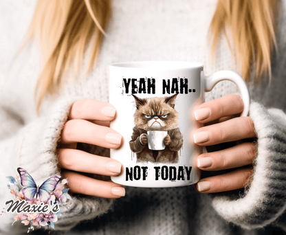 NOT Today Grumpy Cat Design UVDTF Decal