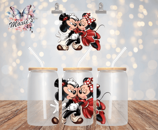 Lovely Favorite Mouse Couple Graphic UVDTF Decal