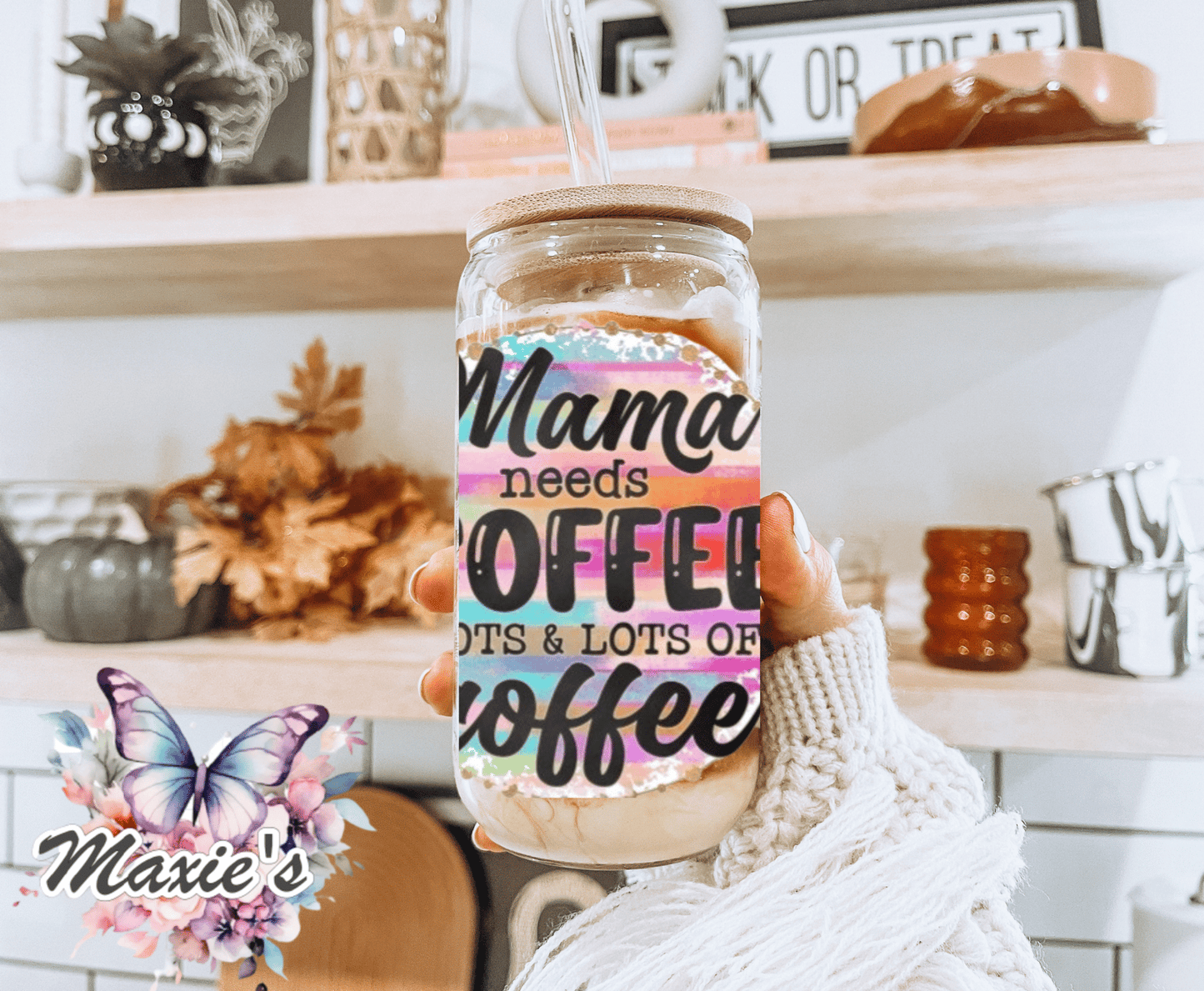 Mama Needs Coffee Graphic UVDTF Decal