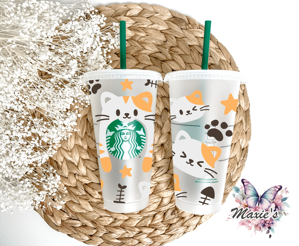 Cutest Cat Graphic Design 24oz. UVDTF Cup Wrap