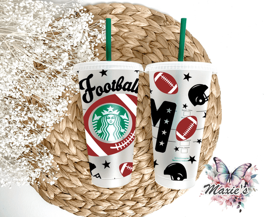 Football Mom Graphic Design 24oz. UVDTF Cup Wrap