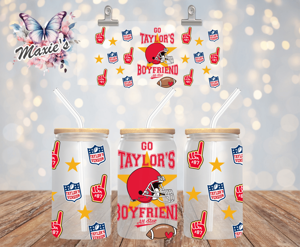 Go! Taylor's Boyfriend Graphic Design 16oz. UVDTF Cup Wrap