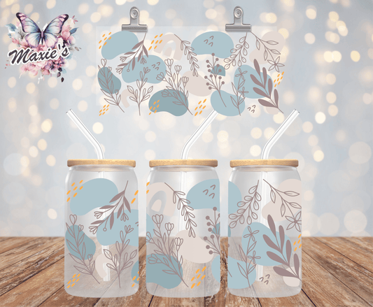 Boho Flowers  Graphic Design 16oz. UVDTF Cup Wrap