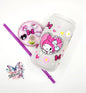 Kitty & Friends Graphic Design 16oz. Frosted Libbey Glass Cup