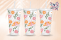 Daisy & Butterflies Graphic Design 24oz. UVDTF Cup Wrap