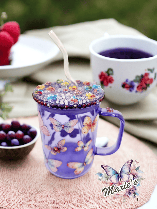 Butterfly Dream 17oz. Glass Mug