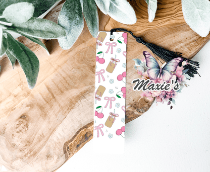 Iced Coffee, Cherry & Coquette UVDTF Pen Wrap/Bookmark Decal