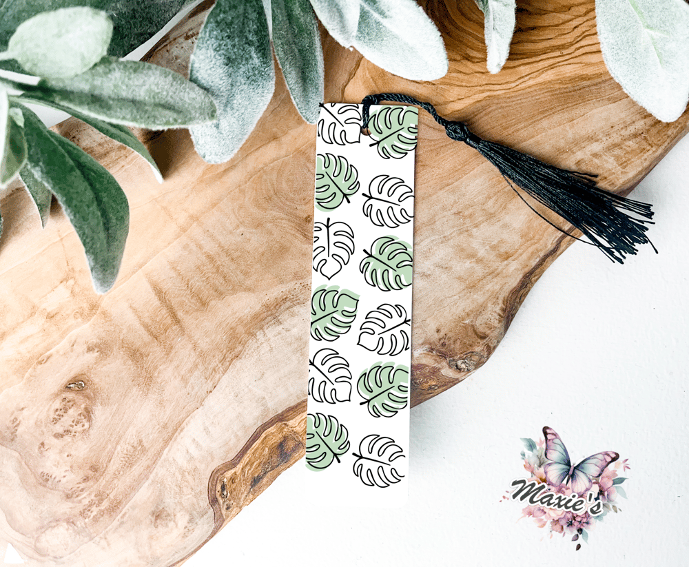 Monstera Leaves Theme UVDTF Pen Wrap/Bookmark Decal