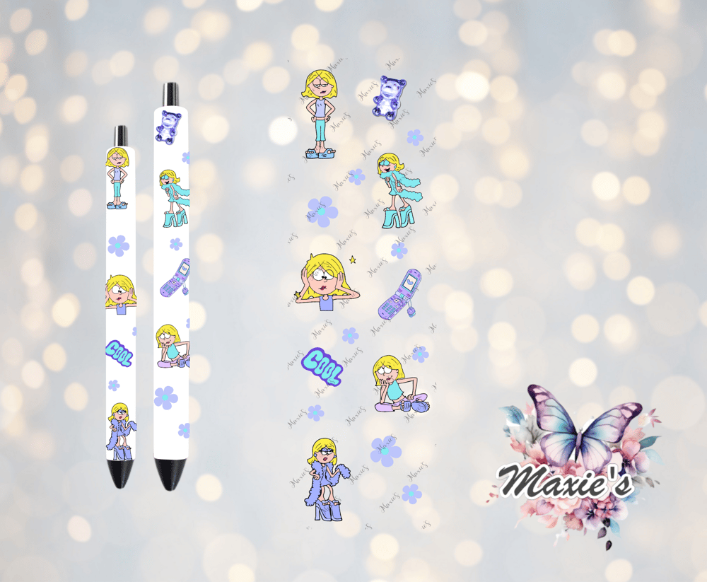 Funny LizZy UVDTF Pen Wrap / Bookmark Decal