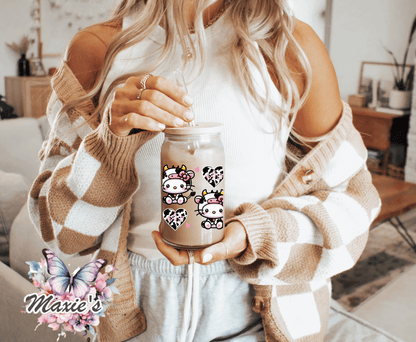 Moo-moo Kitty Graphic Design 16oz. UVDTF Cup Wrap