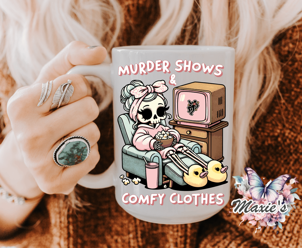 Murder Show & Comfy Clothes Graphic Design UVDTF Decal