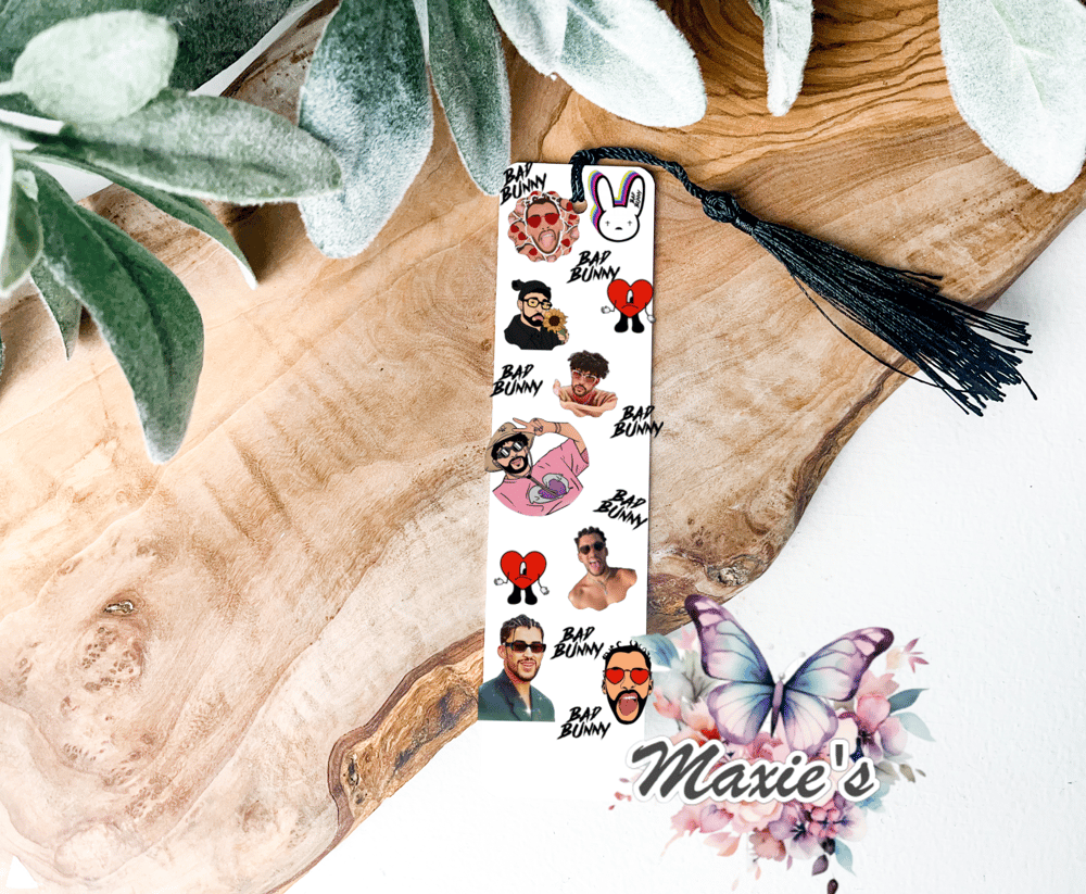 Bad Bunny 🐰 UVDTF Pen Wrap  / Bookmark Decal