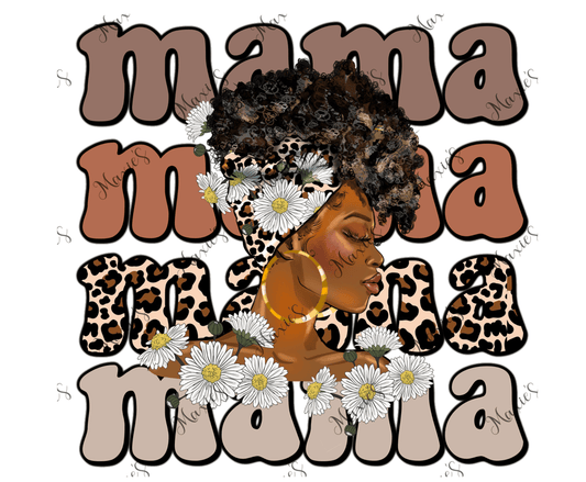 Mama Leppard Print Sublimation Decal