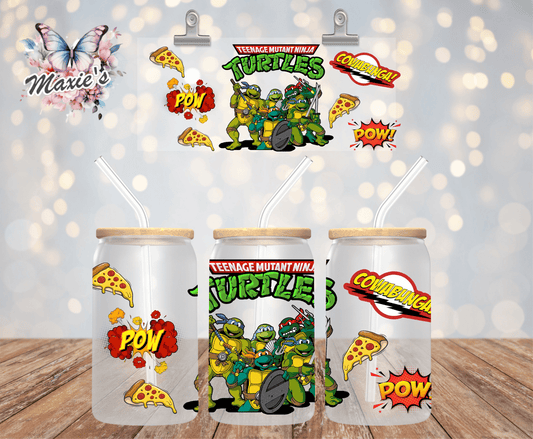 ✨️ Double  - Sided ✨️ Teen Turtles Graphic Design 16oz. UVDTF Cup Wrap