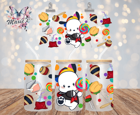 ✨️ Double - Sided ✨️ Puppy & Yummy Treats Graphical Design 16oz. UVDTF Cup Wrap