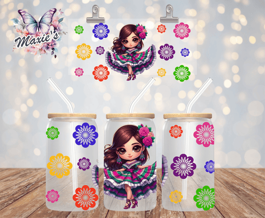 ✨️ Double - Sided ✨️ Pretty Girl Dancer Graphic Design 16oz. UVDTF Cup Wrap