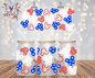 ✨️ Double  - Sided ✨️  Red, White & Blue Theme Mouse Graphic Design 16oz. UVDTF Cup Wrap