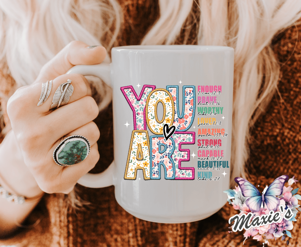 You Are ❤️ Sublimation Cup Decal Print