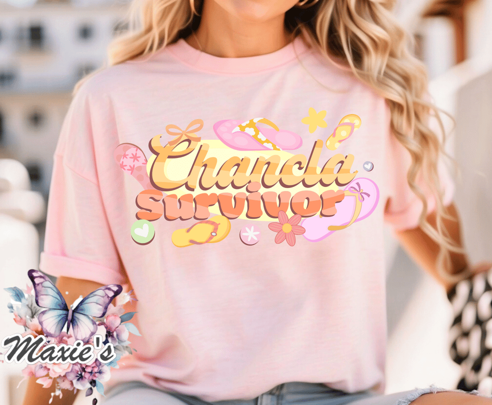 Chancla Surviver Funny Quote DTF Transfer