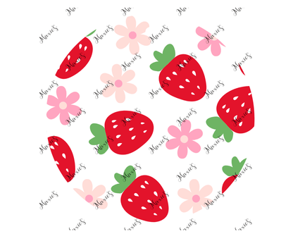 Strawberry Delight UVDTF Lid Decal