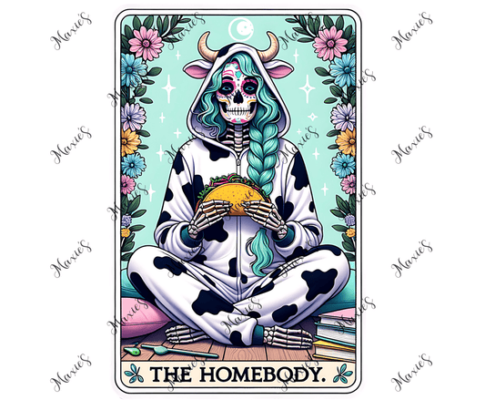 The Homebody Tarot Card Graphic Design Sublimation Print Decal