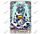 The Homebody Tarot Card Graphic Design Sublimation Print Decal