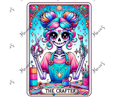 The Crafter Tarot Card Graphic Design Sublimation Print Decal