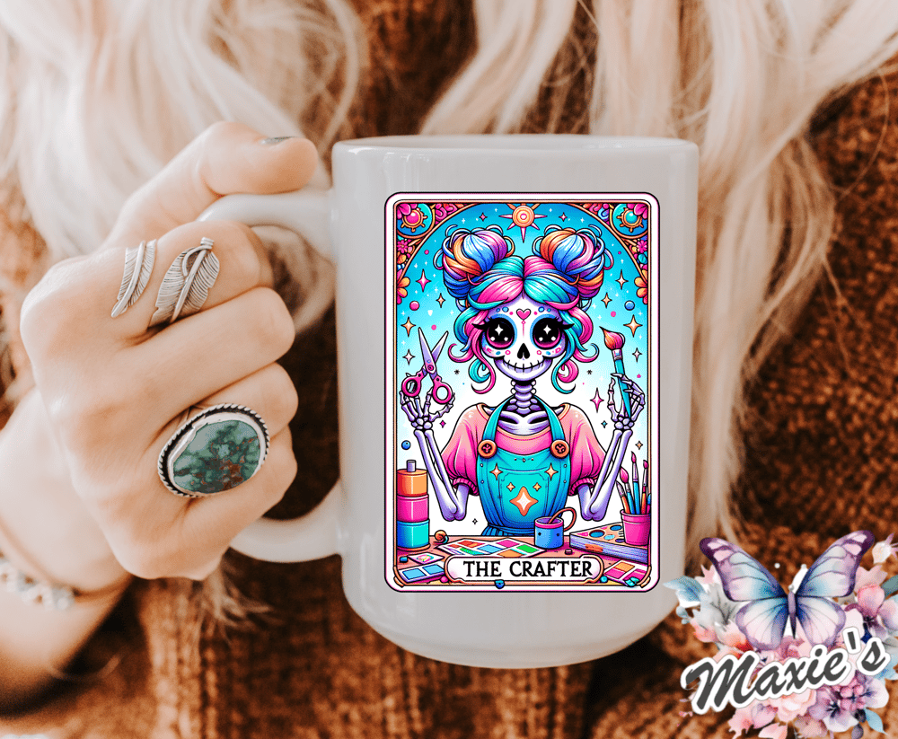 The Crafter Tarot Card Graphic Design Sublimation Print Decal